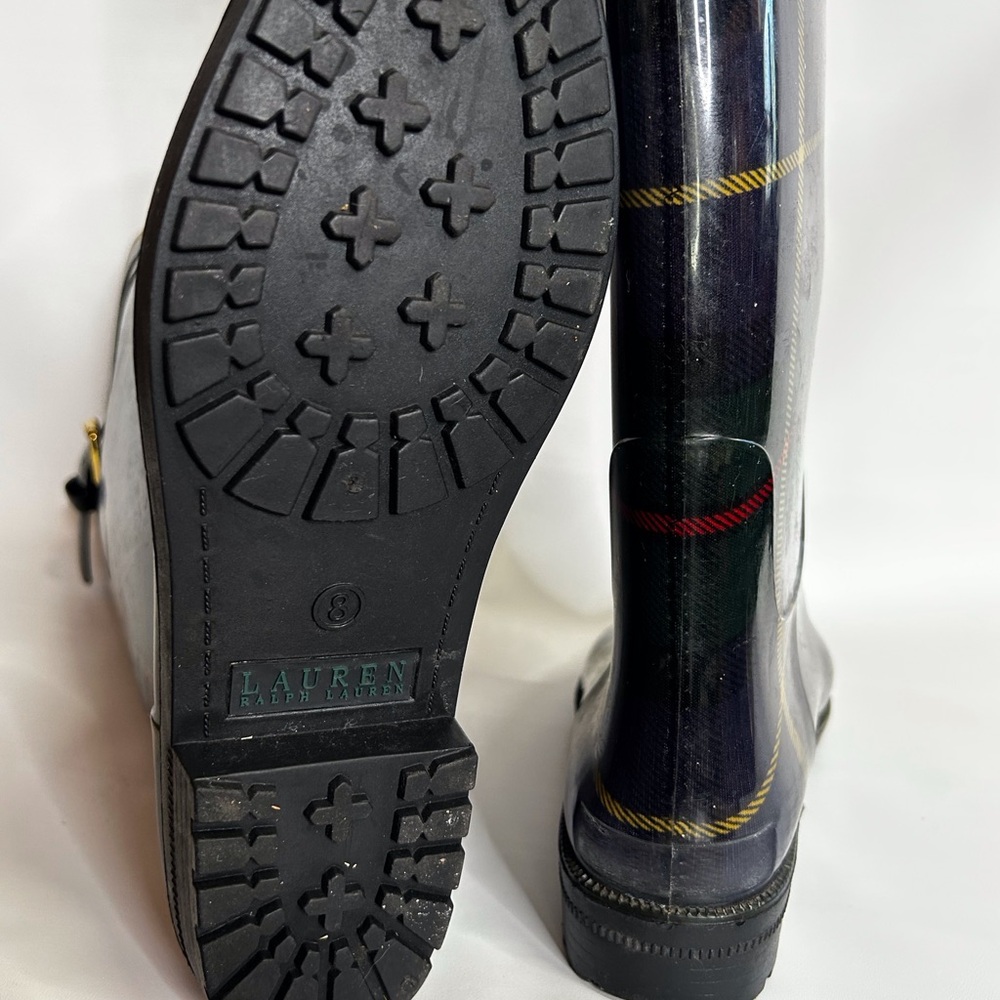 Lauren Ralph Lauren Plaid Rain Boots - plaid - Picture 4 of 8